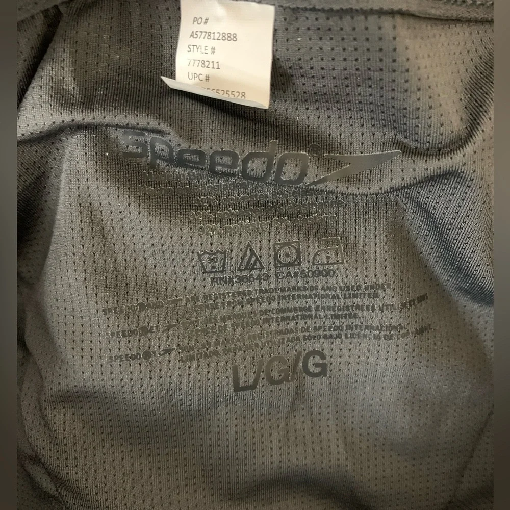 Speedo Black Volley Swim Shorts/Trunks Large NWT - Picture 6 of 6